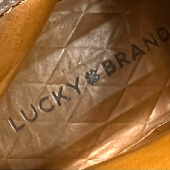 Lucky Brand Bartalino Tan Suede Zipper Detail Casual Ankle Boots Women’s 8.5 - Picture 14 of 14